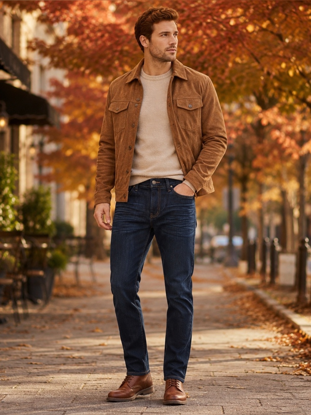 Kenneth Cole Men's Dark Blue Slim Jeans